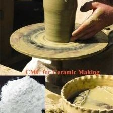 Witte CMC natriumcarboxymethylcellulosepoeder van keramische kwaliteit