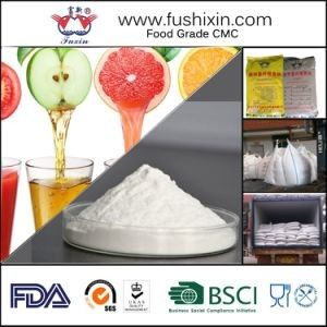 Natuurlijke voedselkwaliteit CMC Cellulose Carboxymethyl Fruitsap Stabilisator ISO